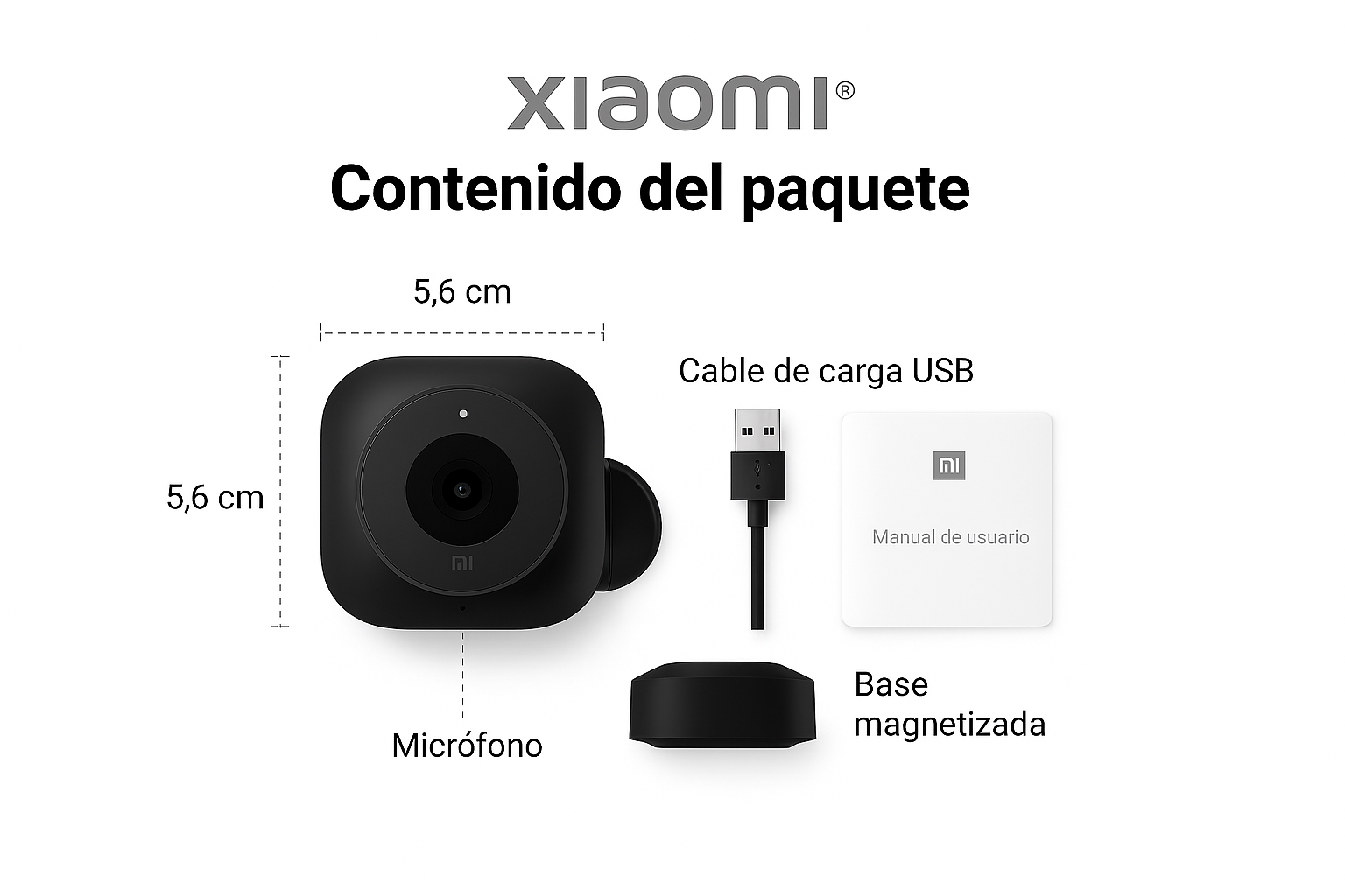 Xiaomi MIJIA 4K Mini cámara de seguridad a todo Color visión nocturna Monitor WiFi de alta definición impermeable detección de movimiento vigilancia