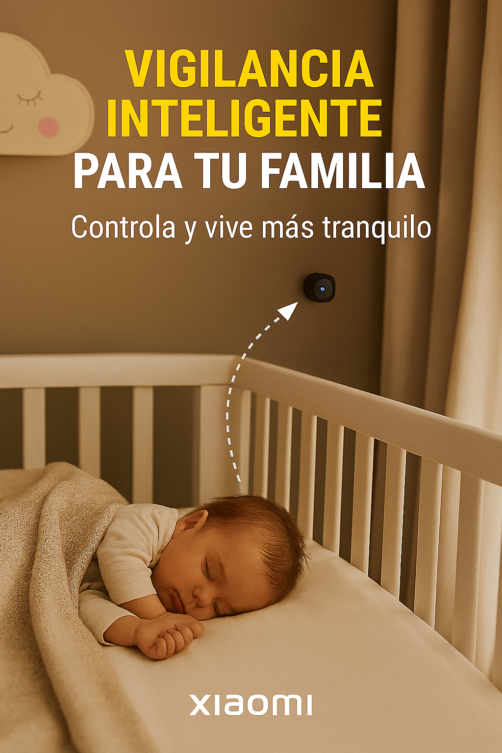 Xiaomi MIJIA 4K Mini cámara de seguridad a todo Color visión nocturna Monitor WiFi de alta definición impermeable detección de movimiento vigilancia