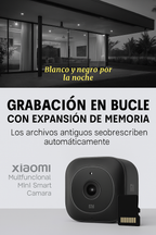 Xiaomi MIJIA 4K Mini cámara de seguridad a todo Color visión nocturna Monitor WiFi de alta definición impermeable detección de movimiento vigilancia