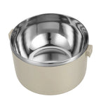 Fiambrera portátil de acero inoxidable con tapa, fiambrera Circular de gran capacidad para acampar al aire libre, 2/3/4 capas