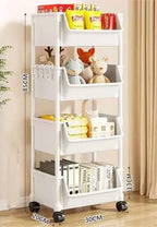 Estantería vertical con ruedas – Organizador multiusos para cocina, baño o salón