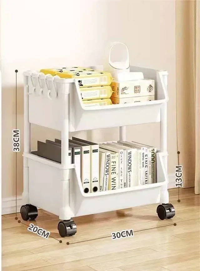 Estantería vertical con ruedas – Organizador multiusos para cocina, baño o salón