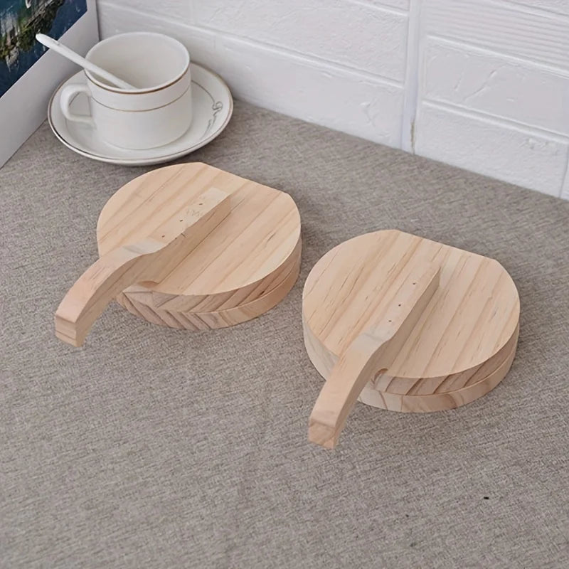 Aplastadora de Tortillas-Arepas-Pizzas Artesanal – Madera Natural Hecha a Mano