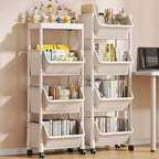 Estantería vertical con ruedas – Organizador multiusos para cocina, baño o salón