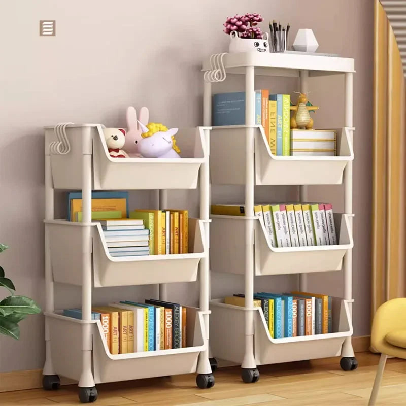 Estantería vertical con ruedas – Organizador multiusos para cocina, baño o salón