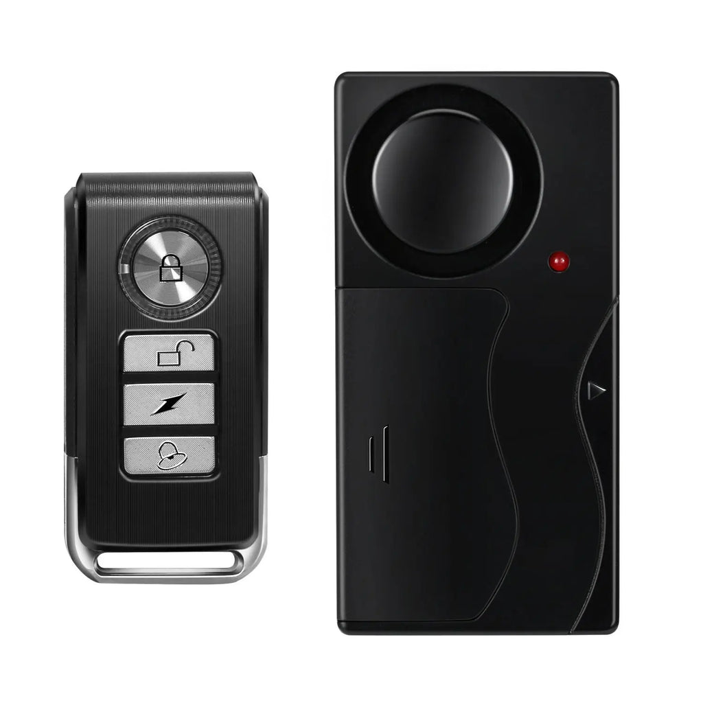 Alarma de Puerta/Ventana Inalámbrica 110 dB con Control Remoto  Antirrobo Fácil de Instalar