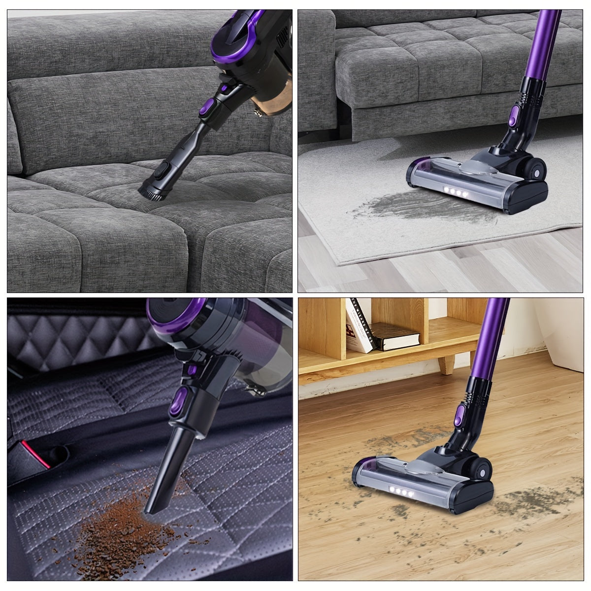 Aspirador Portátil Sin Cable FixtFixer – Potencia ciclónica, limpieza total