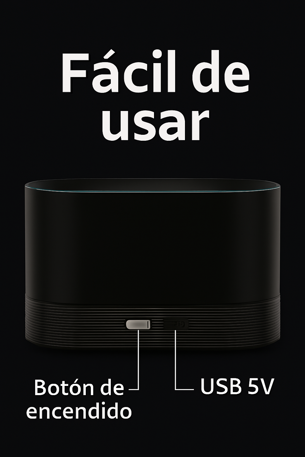 Difusor de aroma LED con efecto llama – humidificador decorativo USB para dormitorio y oficina