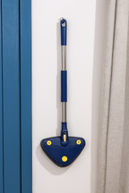 Fregona triangular telescópica, accesorio giratorio de 360 °, uso en seco y húmedo, absorción de agua, herramientas para el suelo del hogar